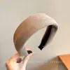 Coroa alta faz o rosto parecer menor faixa de cabeça de aba larga feminina estilo coreano presilha de cabelo acessório de cabelo 2026 novo estilo faixa de cabeça de laço acessório de cabelo