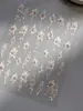 YITU Casca de Flor com Figura de Formiga Adesivo para Nail Art de Flor Pintada à Mão Decalque Decorativo para Unha com Flor Pesada e Neve Cortando YT4931