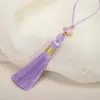 6cm Xiangyun Pequeno Pingente de Franja com Borla Joia Artesanal Decoração Pingente para Capa de Celular Pingente Marcador de Página Acessórios de Grampo de Cabelo