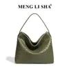 Bolsa de Palha Grande Capacidade Nova Tendência Retrô Estilo Coreano, Bolsa de Ombro Transversal para o Dia a Dia, Bolsa de Mão Fashion