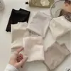 Piel de Leche Hilo de Hielo Súper Delgado Secado Rápido Ropa Interior para Mujer Transpirable Sin Costuras Invisible Cintura Media Levanta Glúteos 10A Antibacteriano Entrepierna Extendido