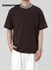 Camiseta de Manga Corta con Cuello Redondo y Tacto Frío de Lyocell Estilo Americano Transfronteriza para Hombre Zoewatson Diseño Verano 2026
