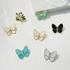 Broche de mariposa rompecapullos con forma de barco de noche, estilo similar, broche de mariposa fritillaria natural, accesorios elegantes para trajes de moda, broche de ramillete