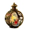 Regalo de Navidad Pequeño Regalo para Niños Luz Nocturna Nochebuena Ventana Bola de Cristal Atmósfera Adorno de Escritorio Decoraciones