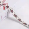 Cinta jacquard de rejilla de diamantes con hilo dorado de 1.5CM, accesorio para ropa, decoración del hogar, cortinas y varias decoraciones DIY G3602