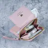 Carteira Feminina Transfronteiriça com Zíper e Fecho 70% de Desconto Estilo Curto Multifuncional Bolsa de Mão Fashion com Múltiplos Porta-Cartões Porta-Cartões Clutch