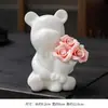 Bandeja de Cerâmica Urso Amassado à Mão para Exportação Atacado Armazenamento de Chaves de Entrada Enfeites Decoração de Armário de Sapatos Presente de Inauguração