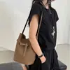 Bolso Cubo de Piel de Vaca Estilo Nuevo 2026 para Mujer, Bolso Elegante para el Trabajo, Bolso Tote de Hombro de Gran Capacidad, Bolso Cruzado de Piel Genuina