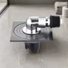 Desagüe de piso de acero inoxidable de alta calidad en color gris plomo, alto caudal, para baño, regadera, lavadora, alcantarilla, a prueba de insectos y olores