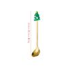 Juego de Vajilla Cuchara Navideña Muñeco de Nieve Alce Cuchara de Café Papá Noel Tenedor de Fruta Cuchara de Muñeca Tenedor Regalo