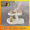 Impresionantes Zapatillas de Suela Gruesa Estilo Francés para Mujer, Para Verano al Aire Libre, Combinan con Faldas, Nuevo Modelo 2025, Sandalias Romanas de Playa Estilo Chanel