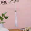Venda Direta de Fábrica Pingente em Forma de Leque Dobrável com Franja de Borlas e Contas Estilo Antigo Tendência Acessórios DIY Feitos à Mão Pingente