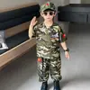 Conjunto de Ropa de Verano para Niños Ropa Infantil 2026 Nuevo Genial Guapo Niño Ropa de Camuflaje Bebé Manga Corta Deportivo Moderno Genial