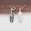 Accesorios de Joyería de Plata de Ley S925 Colgante de Pluma de Plata Tailandesa Material para Pulsera de Joyería DIY Hecha a Mano con Cuentas