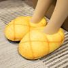 Zapatillas de Casa para Pan Transfronterizas Hamburguesa Tostada Invierno Suela Suave Felpa Cálido Zapatos de Algodón Zapatos de Casa para Pareja