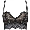Conjunto de Sutiã Sexy Hot Mansa para Reunião Renda Mão de Adão Sutiã Superior para Seios Pequenos Conjunto