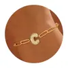 2024 Nuevo Diseño Transfronterizo de Amazon Pulsera de Clip para Papel Burbuja con 26 Letras Incrustadas de Circonita Regalo de Moda