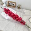 Flor artificial milhares de orquídeas alongadas grande andorinha voadora casamento salão de casamento linha estrada alta decoração de chumbo flor comércio exterior