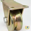 Roda de Trilha V-Shaped Toda em Aço Espessado, Polia de Ranhura Pontiaguda, Roda de Trilha de Cantoneira, Roda com Ranhura para Trilha de Cabo de Aço