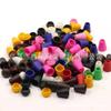 Fábrica Direta 5mm nylon pequeno furo sino brilhante Sino com capuz vermelho grande com tampa cor de nylon sino