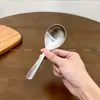 Colher de Aço Inoxidável 304 de Grau Alimentício para Uso Pessoal, Colher Infantil, Colher de Sobremesa, Colher Fofa para Comer, Colher de Iogurte
