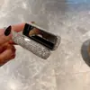 Stock Listo Caja de Almacenamiento para Labiales al por Mayor con Diamantes, Mini Portátil con Espejo de Maquillaje Incorporado, Estuche para Labiales, Suministro Directo de Fábrica