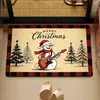 Alfombrillas de Piso Navideñas Populares Personalizables Transfronterizas, Alfombrillas de Piso Navideñas Absorbentes de Agua, Antideslizantes, Resistentes a Manchas, Alfombras de Entrada, Alfombrillas de Piso