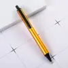 Bolígrafo de prensa semi-metálico neutro personalizado regalo de empresa publicidad bolígrafo de metal de prensa de aluminio LOGOTIPO personalizado