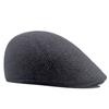 Gorra de invierno de algodón para hombre, gorra de visera gruesa para anciano, cálida, sombrero forward de algodón, boina sencilla casual, sombrero de comercio exterior