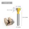 Fresa para Buraco de Fechadura com Haste de 1/4, Cortador de Buraco para Pendurar Moldura de Quadro, Cortador Gong, Faca de Escultura, Cabeça de Corte de Tupia, Fresa para Marcenaria
