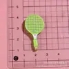 Raquetas de Tenis de Color Caramelo Simuladas, Accesorios de Resina para Bádminton, Pegamento de Crema para Manualidades, Fundas para Teléfono, Pasadores y Materiales para Joyería