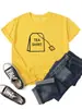 Camiseta Divertida Transfronteiriça Aliexpress Camiseta Roupas de Verão Femininas Camiseta Harajuku Camiseta Gráfica Swag Hip Hop