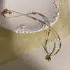 Collar de Piedra Natural Colorida de Lujo Ligero con Cuentas de Elefante para Mujer, Cadena de Clavícula Única de Nicho, Collar de Moda de Alta Gama