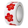 500 Pegatinas Pequeñas de Rollo de Flores Rojas Estilo Ins Pegatinas de Elogio y Recompensa para Jardín de Infancia Decoración de Escritorio y Libros Pegatinas de Sellado