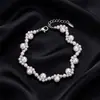 Pulsera de Aleación de Cobre Xuping Jewelry Electrochapada con Circonita Artificial de Colores para Mujer Ins Fronterizo Europeo y Americano Comercio Exterior Mayorista en Stock