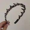 Diadema de Terciopelo Esponjoso con Estampado de Leopardo Combinación Moda Alta Presión Craneal Diadema para el Cabello Pinza para el Cabello de Mujer de Gama Alta Accesorios para el Cabello Estilo Nuevo