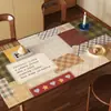 Mantel individual retro para comedor, a prueba de aceite, impermeable, no lavable, protector de mesa anti-quemaduras, resistente a altas temperaturas para mesa de café, mantel estilo nuevo 2026