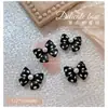 Aleación Joyería para Uñas Color Popular de Internet Lazo Joyería Pequeña Rosa Negro Mariposa Decoración para Uñas Accesorios