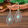 Joyería final aretes retro de vacaciones turquesa aretes de aleación de moda bohemia al por mayor Yiwu