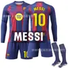 2526 Uniforme de Fútbol de Casa de Manga Larga del Barcelona No. 10 Camiseta Yamal No. 9 Lewandowski Set Nuevo de Invierno Otoño