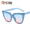 Gafas de gato coloridas con estilo, nuevas gafas de sol para damas europeas y americanas 9087, gafas de sol Joker de moda transfronteriza al por mayor