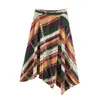 Estilo Europeo Transfronterizo Z 2026 Nueva Moda Temperamento Ropa para Mujer Venta al por Mayor Viaje Diario Falda Estampada Asimétrica 8060214