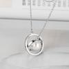 Comercio Exterior Nuevo Collar de Plata Esterlina S925 Barroco Planeta Perla Nicho de Alta Gama Tridimensional Diy Soporte Vacío Joyería