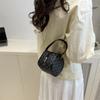 Otoño e Invierno 2025 Nuevo Bolso Retro de Exportación para Niñas, Bolso Cilíndrico Pequeño, Mini Bolso Cruzado de Cadena para Llevar de Mano