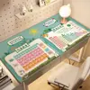 Alfombrilla de escritorio para estudiantes con ojos de dibujos animados, escritorio de estudio para niños, escritorio de escritura, mantel cortable para protección de escritorio