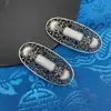 Acessórios de Cabelo Estilo Étnico Elementos Mongóis Adereços de Cabeça Retrô Turquesa Grampo de Cabelo Original Grampo de Cabelo Prata Imitação Clipe Lateral JZ05