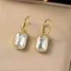 Pendientes Ins Europeos y Americanos Estilo Fresco Nicho Elegantes Acero Inoxidable Pendientes de Perla Transfronterizos Pendientes en Forma de U Gama Alta