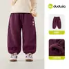 Pantalones de Invierno Cálidos para Niña Dududu Home Pantalones Largos para Bebé Estilo Nuevo 2026 Pantalones Casuales para Niños Ropa de Invierno Pantalones Deportivos Elegantes