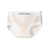 Ropa interior para mujer casual y versátil con entrepierna inferior antibacteriana, cintura media, entrepierna de algodón antibacteriana y cómoda, transpirable, que cubre la cadera, elástica para mujer