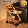 Mesita de noche plegable, estante de almacenamiento, mesa de centro multicapa, sofá, estantería, suelo, dormitorio, mesa con carrito para refrigerios